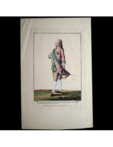 Gallerie des Modes et Costumes Français, 1778-1787, gravure n° O 81, Habit de Printemps (1778) Véritable concentré