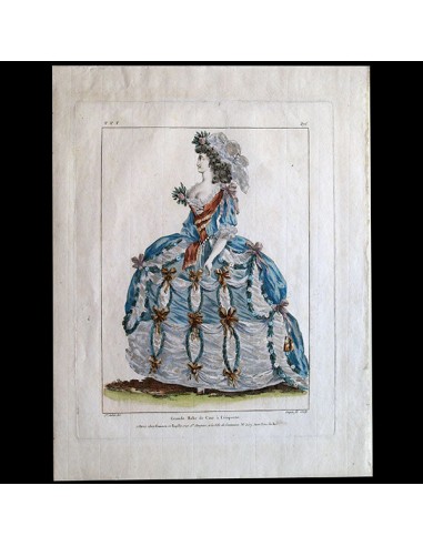 Gallerie des Modes et Costumes Français, 1778-1787, gravure n° rrr 375 Les êtres humains sont 