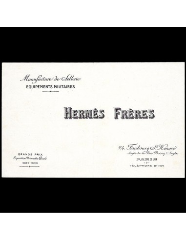 Hermès Frères - Document publicitaire sur la sellerie et la passementerie militaire (1910) votre restaurant rapide dans 