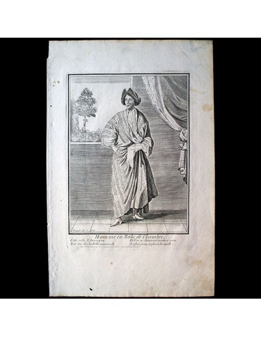 Homme en Robe de Chambre, gravure de Nicolas Bonnart (circa 1680) Comment ça marche