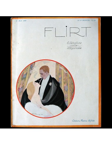 Flirt, Littérature, Arts, Elégances n°1 (15 mai 1922), couverture de Brunelleschi Livraison rapide