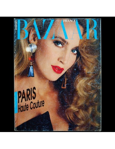 Harper's Bazaar France (1985, mars-avril), couverture de Stan Malinowski sur le site 