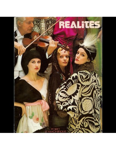 Réalités (avril 1974), les robes de Denise Poiret par Helmut Newton brillant des détails fins