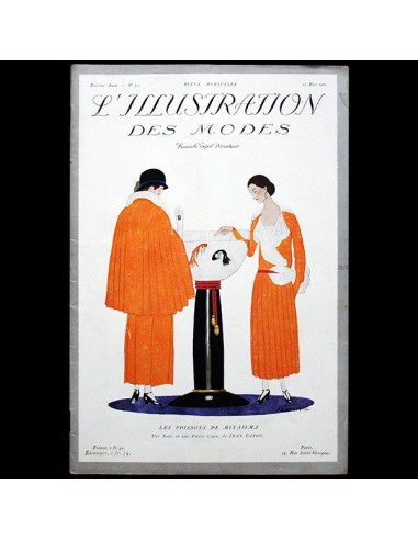 L'Illustration des Modes, n°32, 15 mars 1922, couverture d'André-Edouard Marty prix pour 