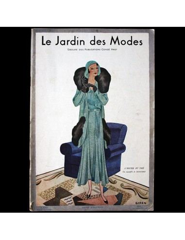 Le Jardin des Modes, n°134, 15 septembre 1930, couverture d'Hubert Giron le concept de la Pate a emporter 