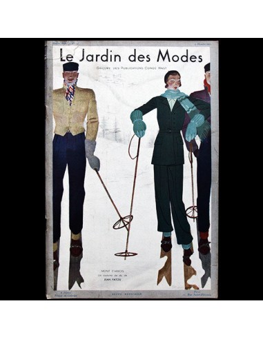 Le Jardin des Modes, n°137, 15 décembre 1930, couverture de Pierre Mourgue l'évolution des habitudes 