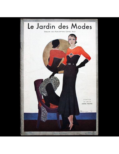 Le Jardin des Modes, n°138, 15 janvier 1931, couverture de Pierre Mourgue Economisez 