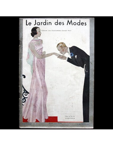 Le Jardin des Modes, n°140, 15 mars 1931, couverture de Jacques Demachy Par le système avancé 