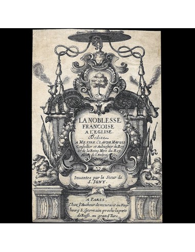 Abraham Bosse - La Noblesse Française à l'Eglise - Page titre - frontispice (circa 1629) En savoir plus