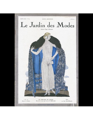 Le Jardin des Modes, n°49, 15 août 1923, couverture d'Helen Smith Faites des économies