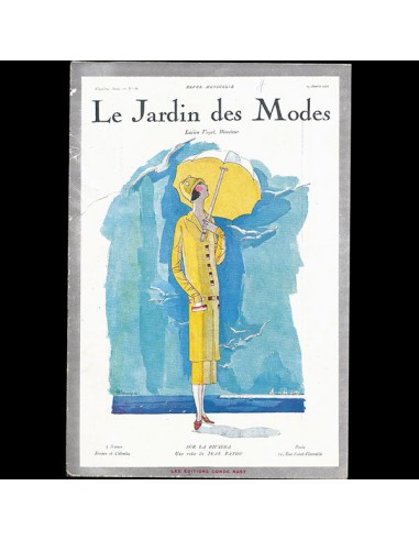 Le Jardin des Modes, n°66, 15 janvier 1925, couverture de Pierre Mourgue Amélioration de cerveau avec