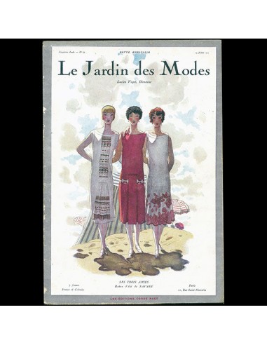 Le Jardin des Modes, n°72, 15 juillet 1925, couverture de Pierre Brissaud Fin de série