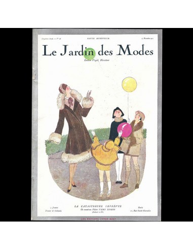 Le Jardin des Modes, n°76, 15 novembre 1925, couverture d'Helen Smith s'inspire de l'anatomie humaine