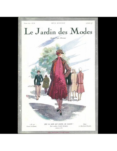 Le Jardin des Modes, n°78, 15 janvier 1926, couverture de Pierre Brissaud 2023