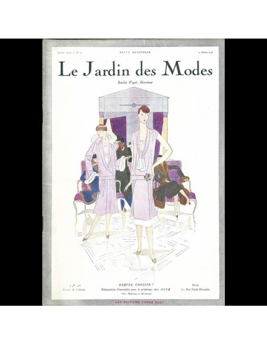 Le Jardin des Modes, n°79, 15 février 1926, couverture de Pierre Mourgue les ctes