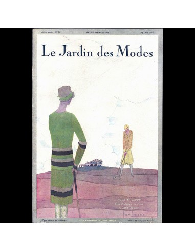 Le Jardin des Modes, n°82, 15 mai 1926, couverture de Georges Lepape de l' environnement