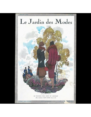 Le Jardin des Modes, n°85, 15 août 1926, couverture de Pierre Brissaud les muscles