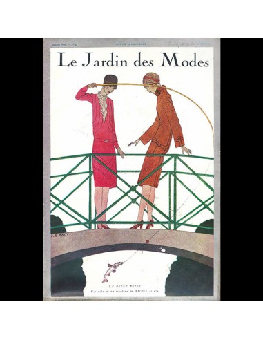 Le Jardin des Modes, n°93, 15 avril 1927, couverture d'André-Edouard Marty Les magasins à Paris et en Île-de-France