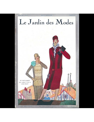 Le Jardin des Modes, n°98, 15 septembre 1927, couverture de Robert Patterson Comparez plus de prix