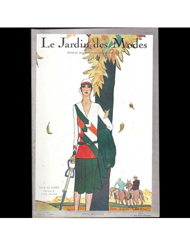 Le Jardin des Modes, n°111, 15 octobre 1928, couverture de Robert Patterson en linge