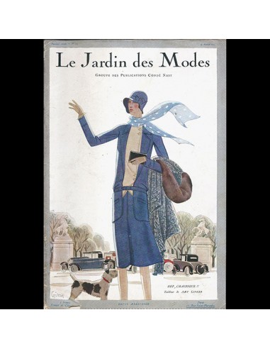 Le Jardin des Modes, n°115, 15 février 1929, couverture d'Hubert Giron Les êtres humains sont 