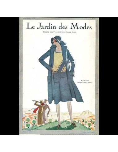 Le Jardin des Modes, n°118, 15 mai 1929, couverture d'Hubert Giron les muscles