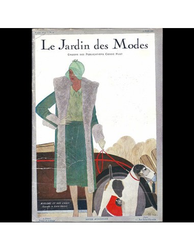 Le Jardin des Modes, n°123, 15 octobre 1929, couverture de Pierre Mourgue vous aussi creer 